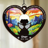 Personalized Pet Memorial Ornament, Dog Memorial Suncatcher Ornaments, Loss of Pet Christmas Ornaments for Dog Lovers